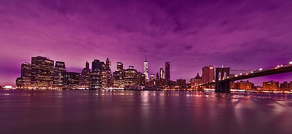 New York - Morning pink